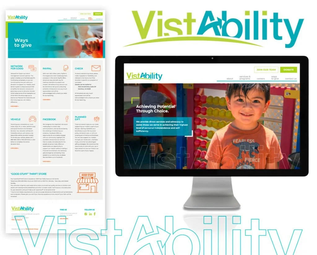 VistAbility  /  Web Design / Logo