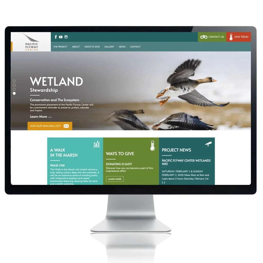 Pacific Flyway Center /  Web Design 