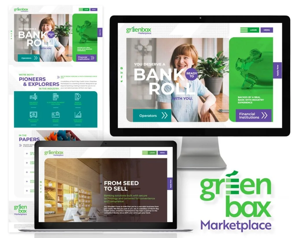 Greenbax Marketplace /  Web Design / Logo