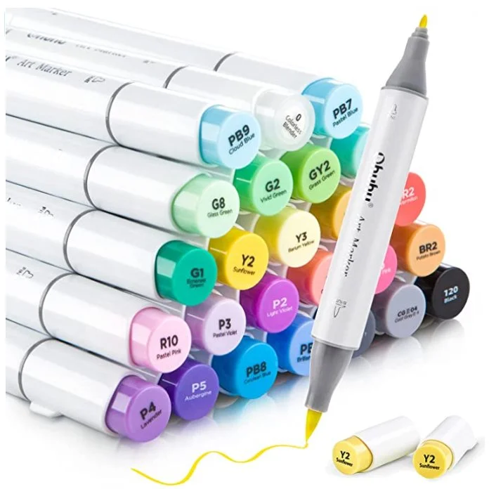 Ohuhu brush fine 24 markers