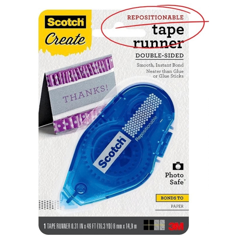 Scotch tape runner