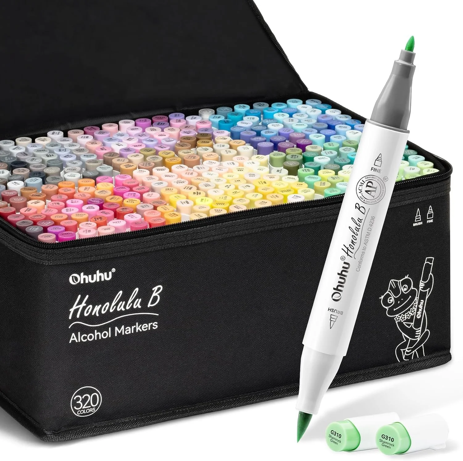 Ohuhu brush fine 320 markers