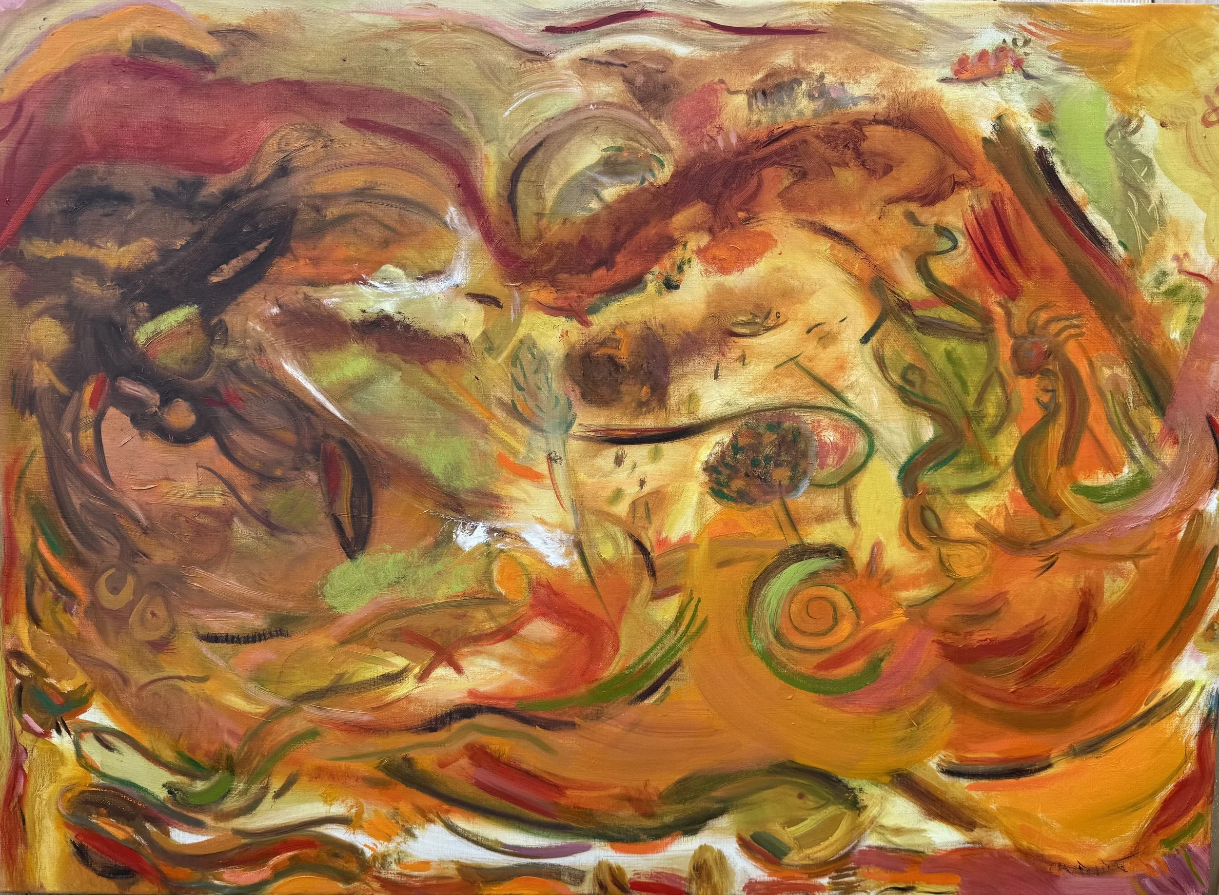Fall Symphony, 30" x 42", oil on linen, 2023