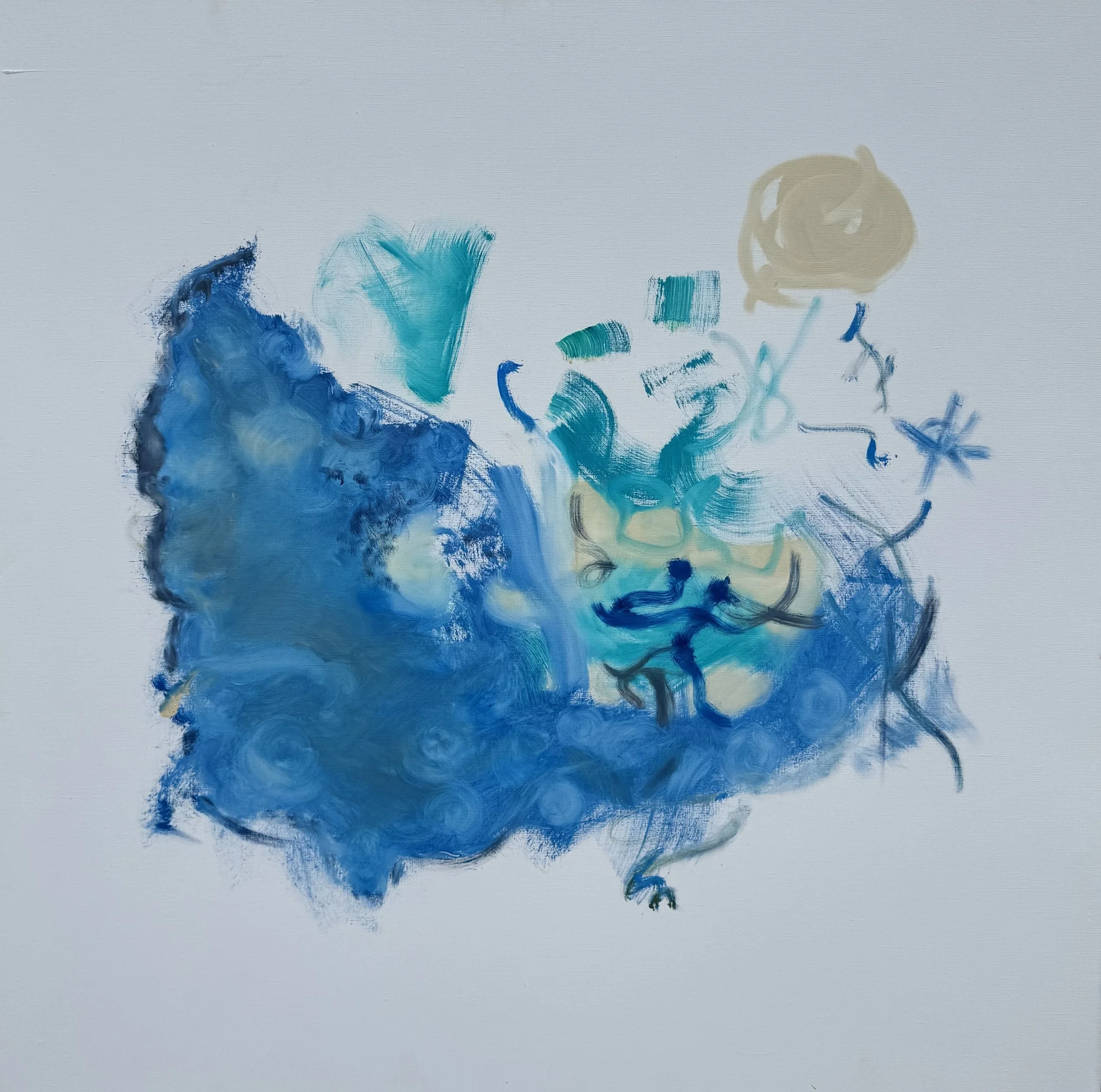Moving Forward, 36" x 36" , oil on linen, 2021