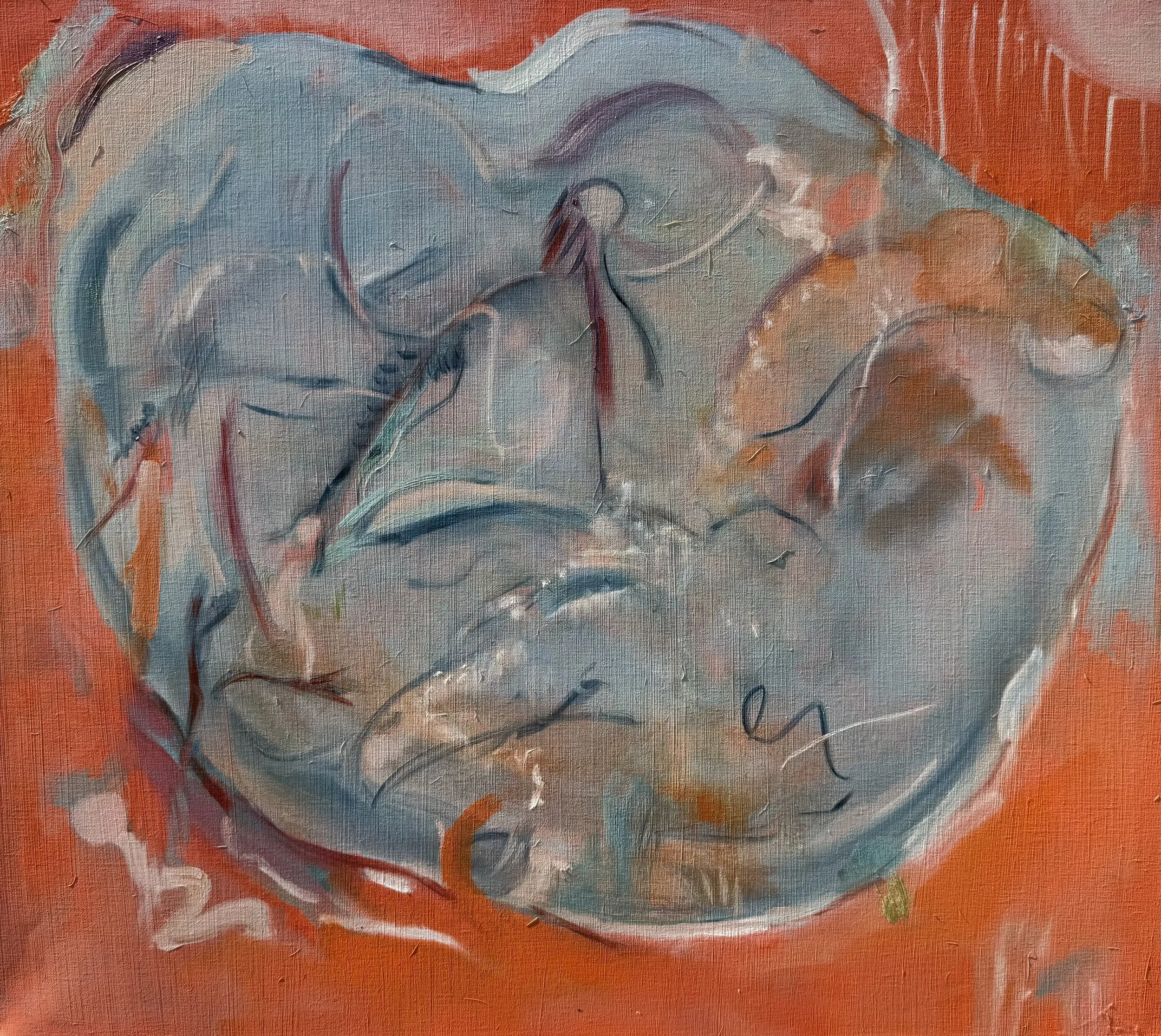 Inside a Bubble 23" x 26", oil on linen, 2020