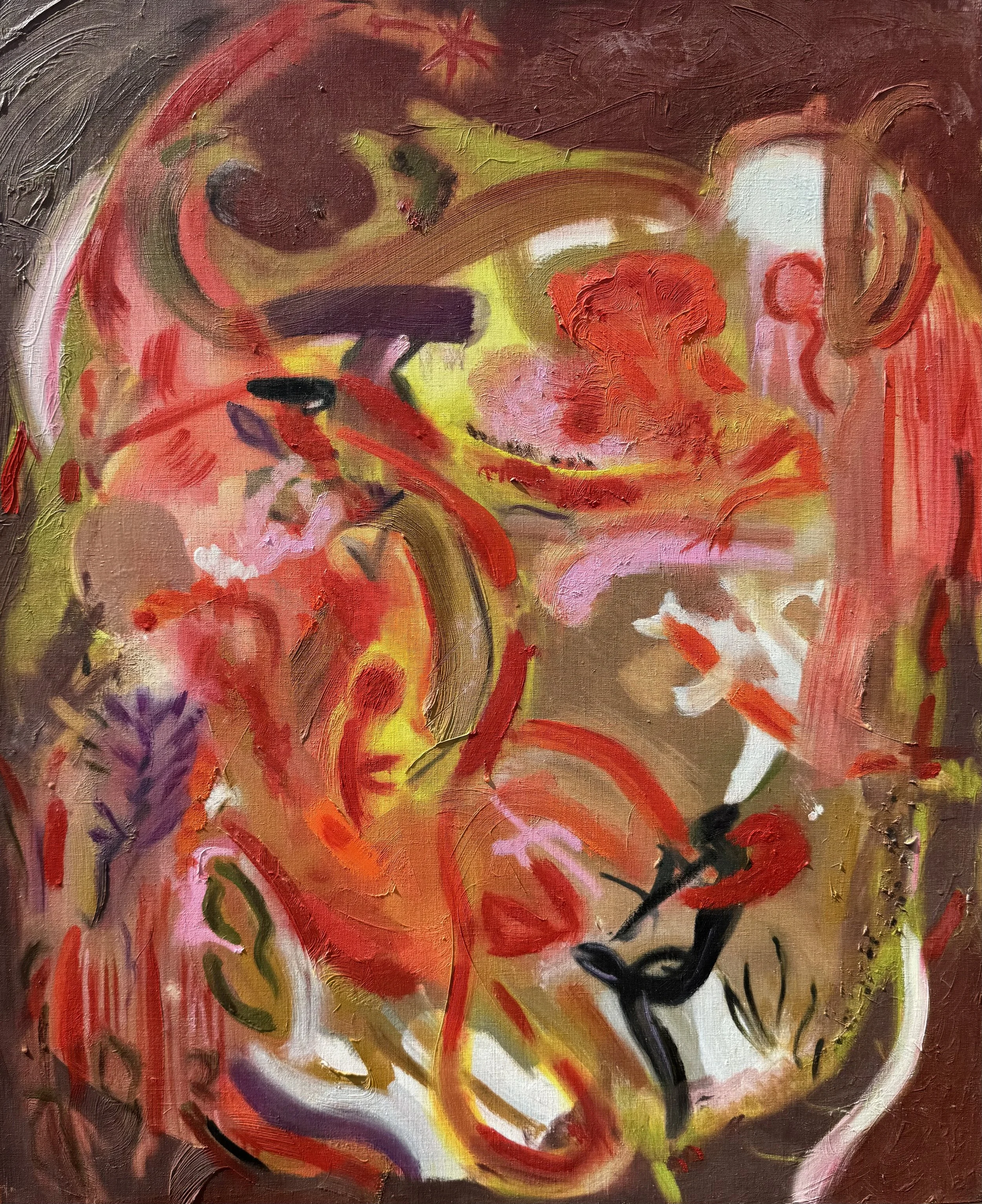 Hide and Seek 27 " x 22", oil on linen, 2024