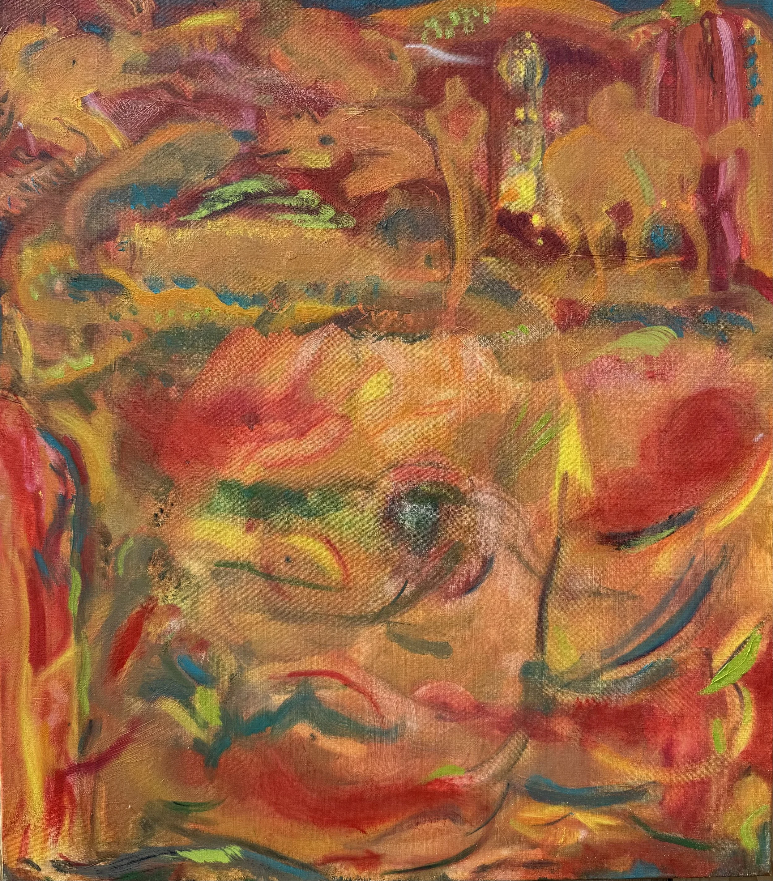 Garden of Eden, 26" 23", oil on linen, 2021 