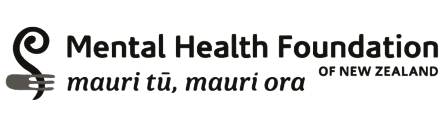 Logo of Mental Health Foundation of New Zealand.