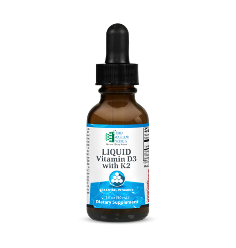 Liquid vitamin D3 with K2.
