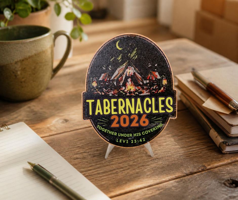 Tabernacles 2026 3D-Printed  Desk Sign