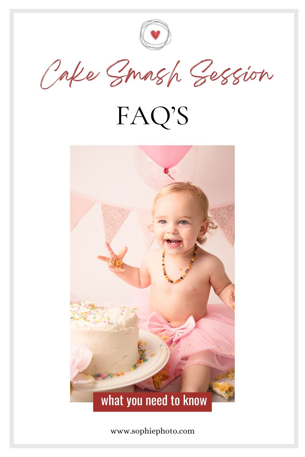Cake smash session FAQ's in Victoria BC