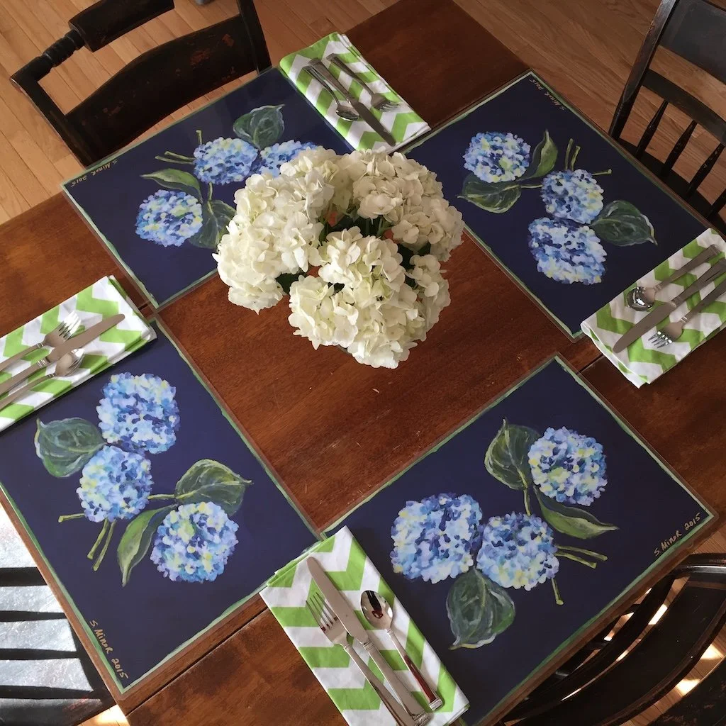Dining table;e with Sarah Minor Design placemats