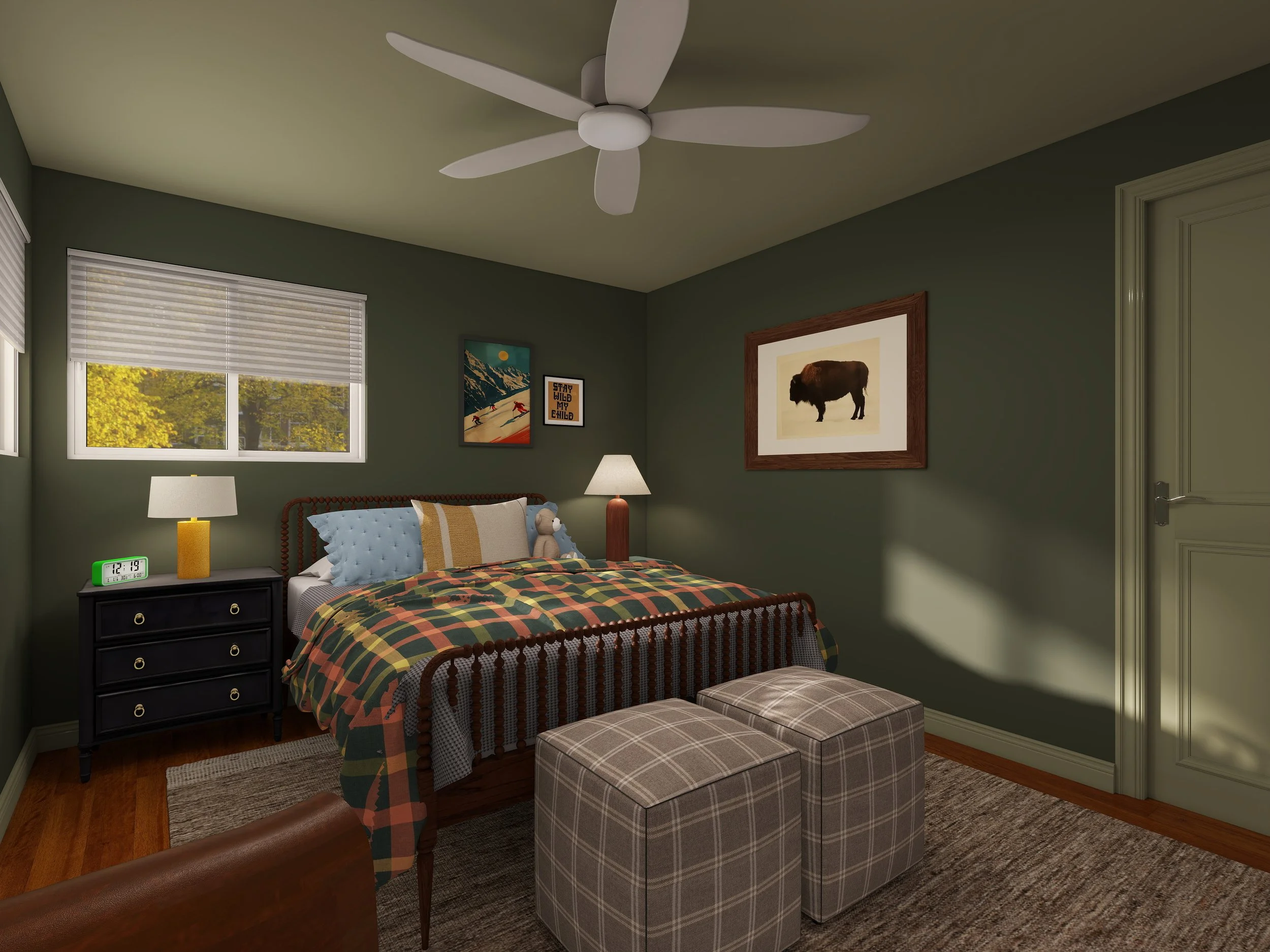 Bedroom rendering.