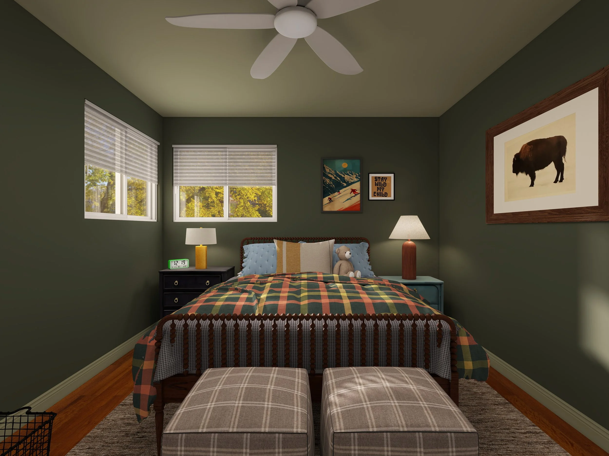 Bedroom rendering.