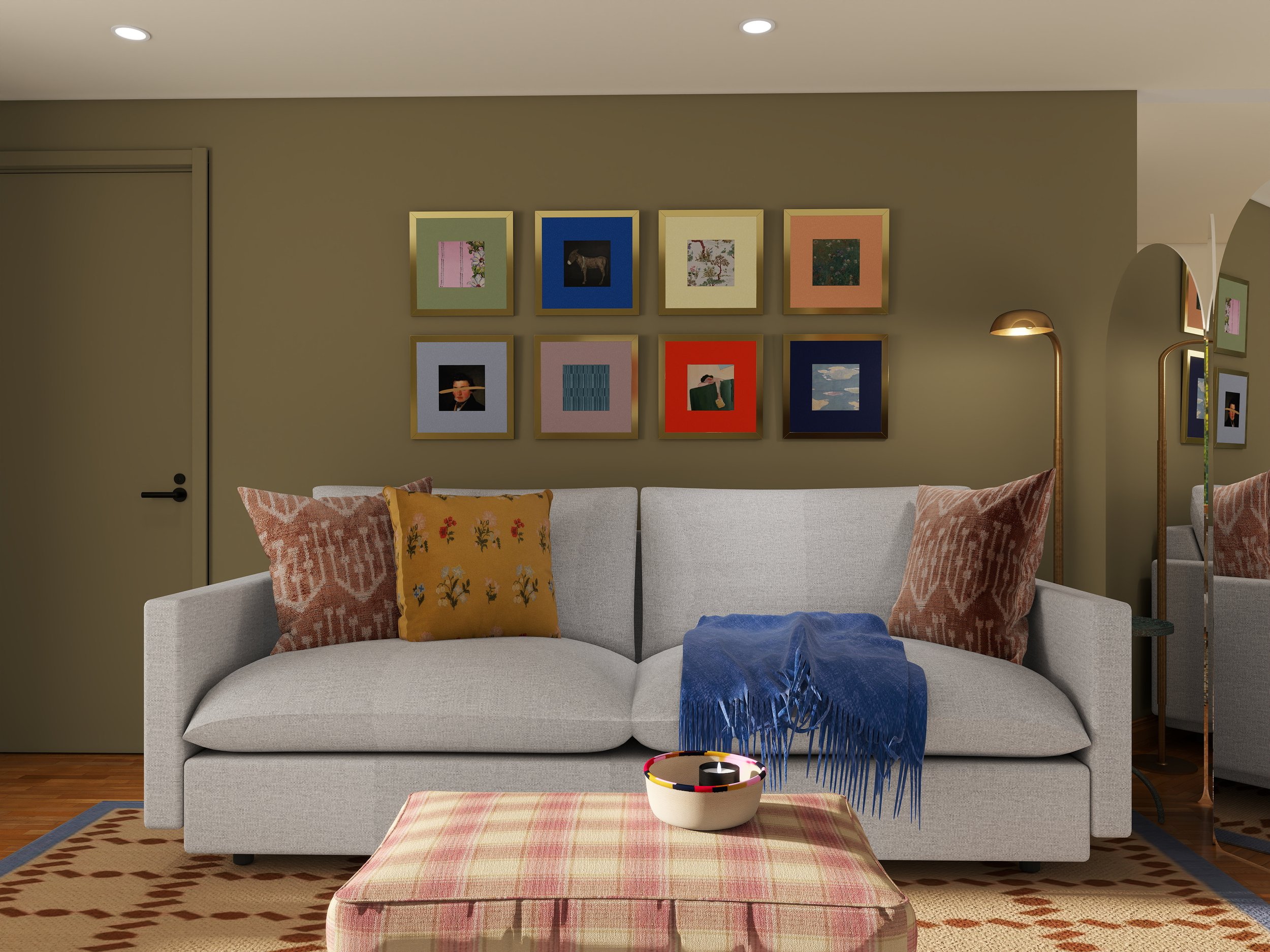 Living room rendering.