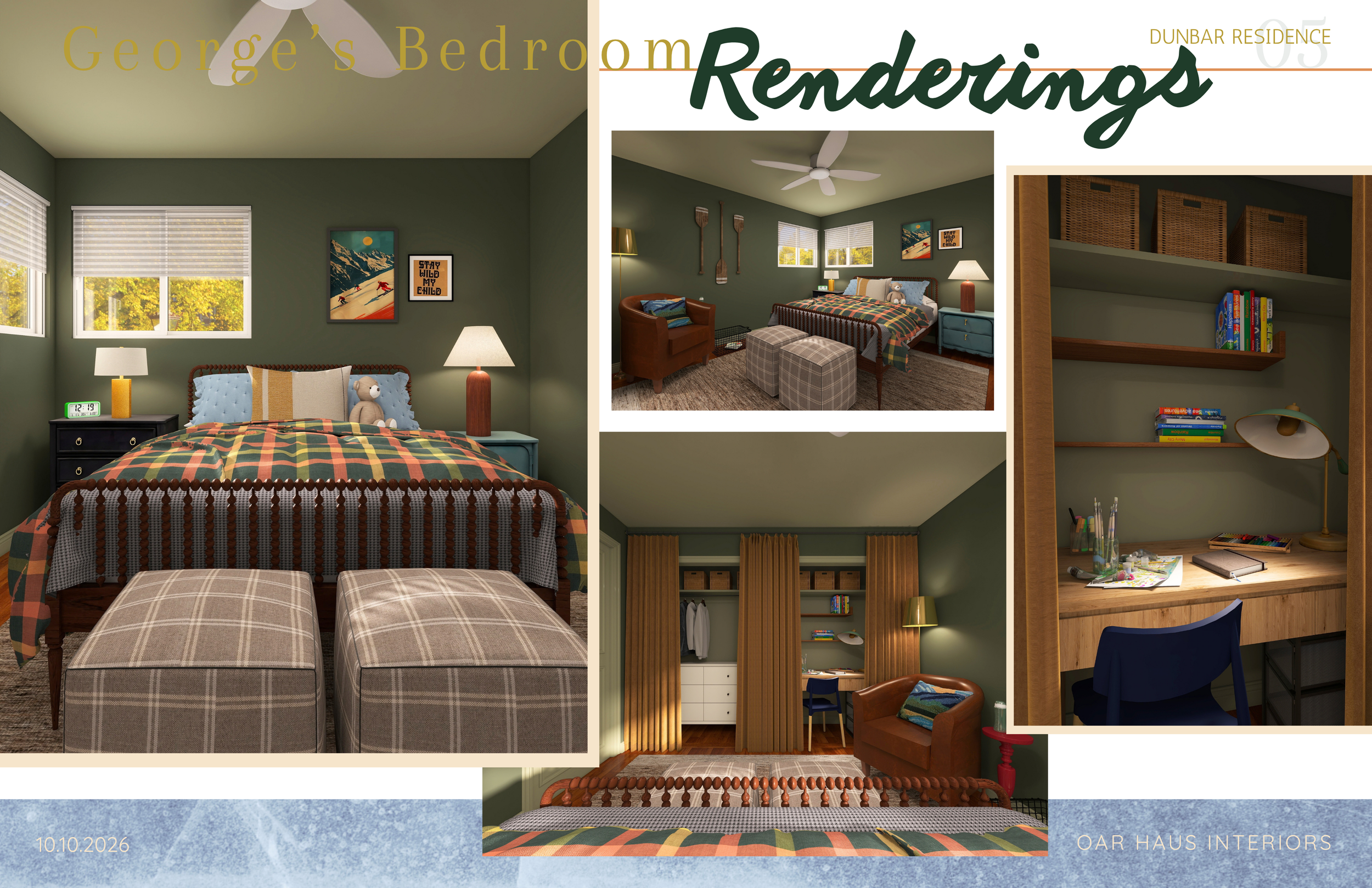 Renderings of the bedroom giving you confidence in your design.