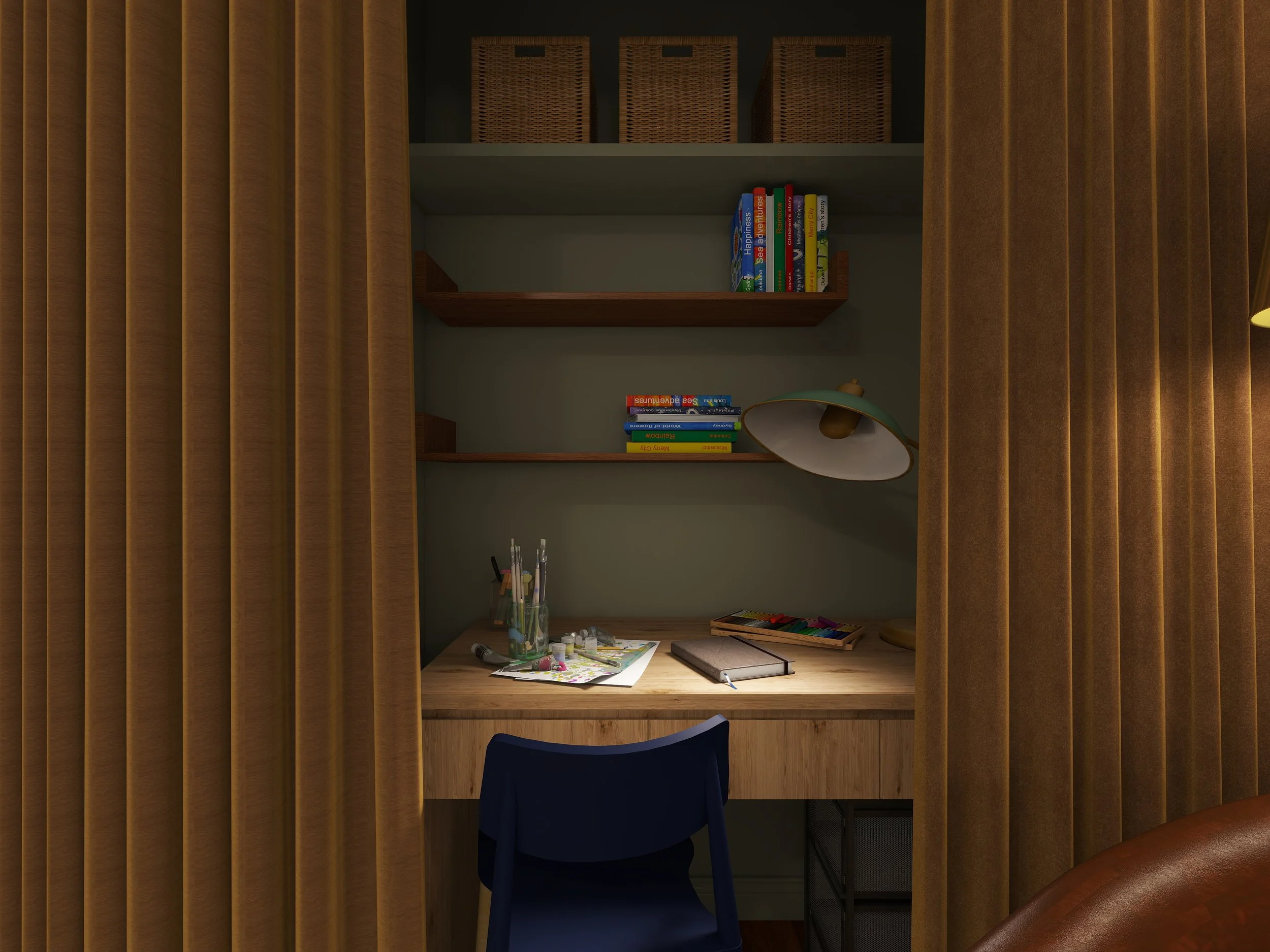 Bedroom rendering.