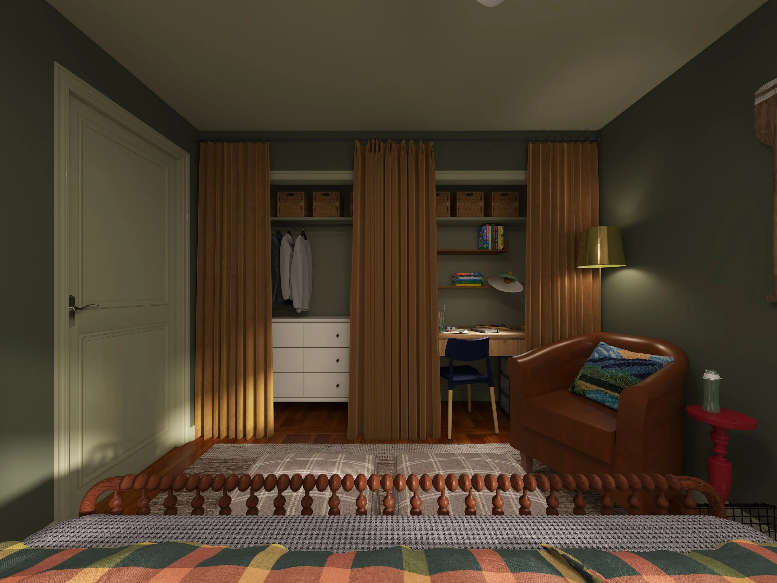 Bedroom rendering.