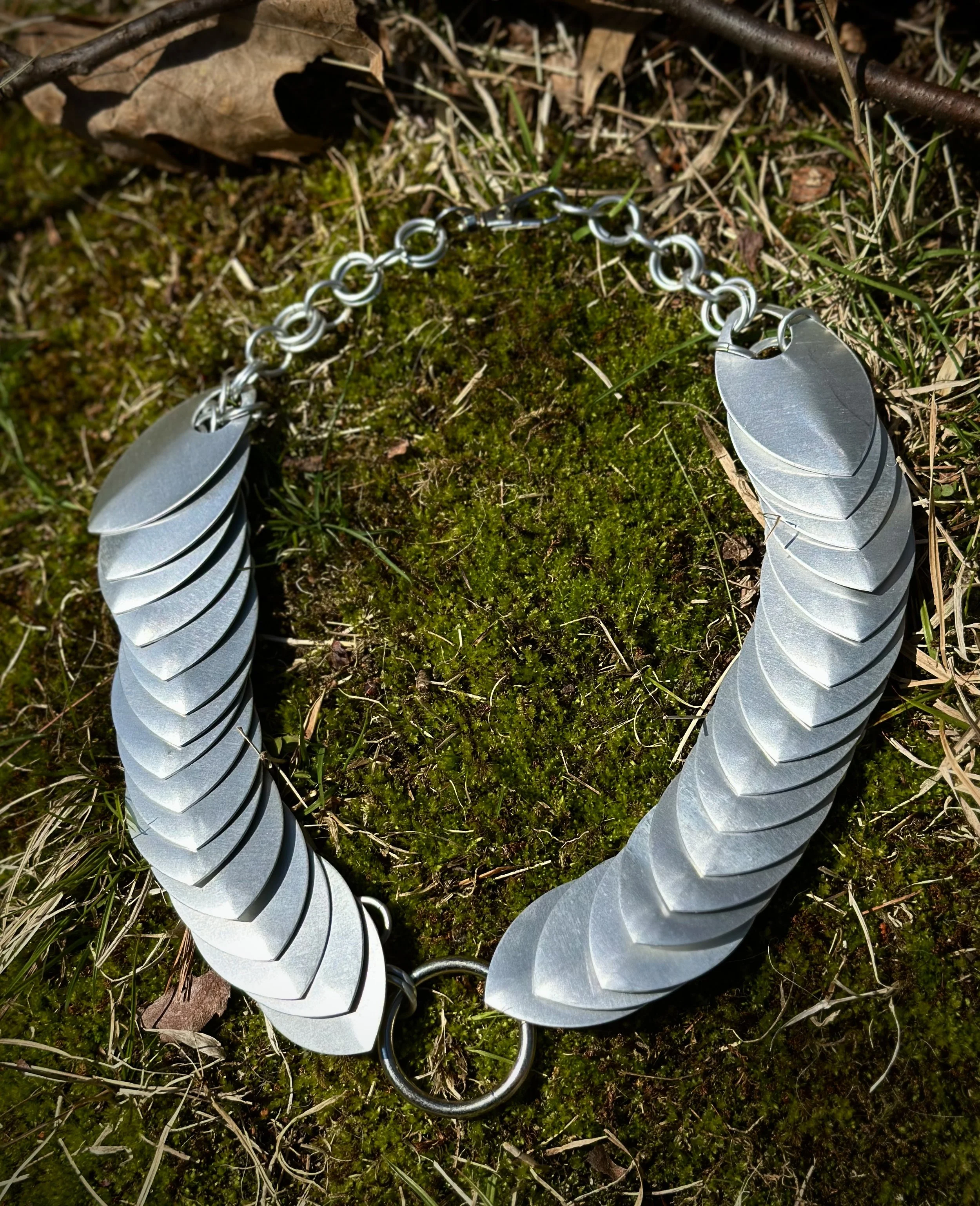 Silver Scale Necklace