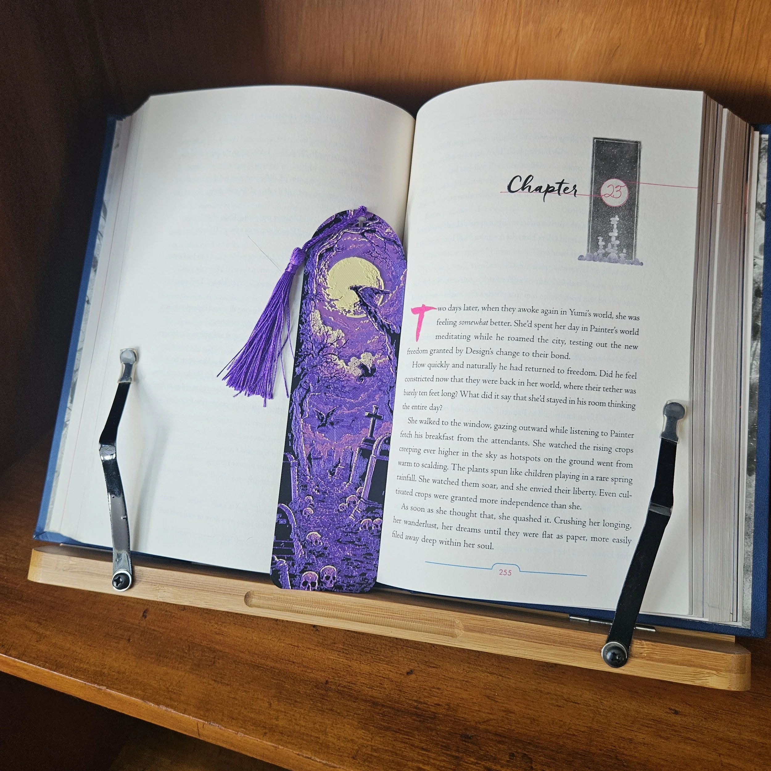 Raven Graveyard Moon Bookmark