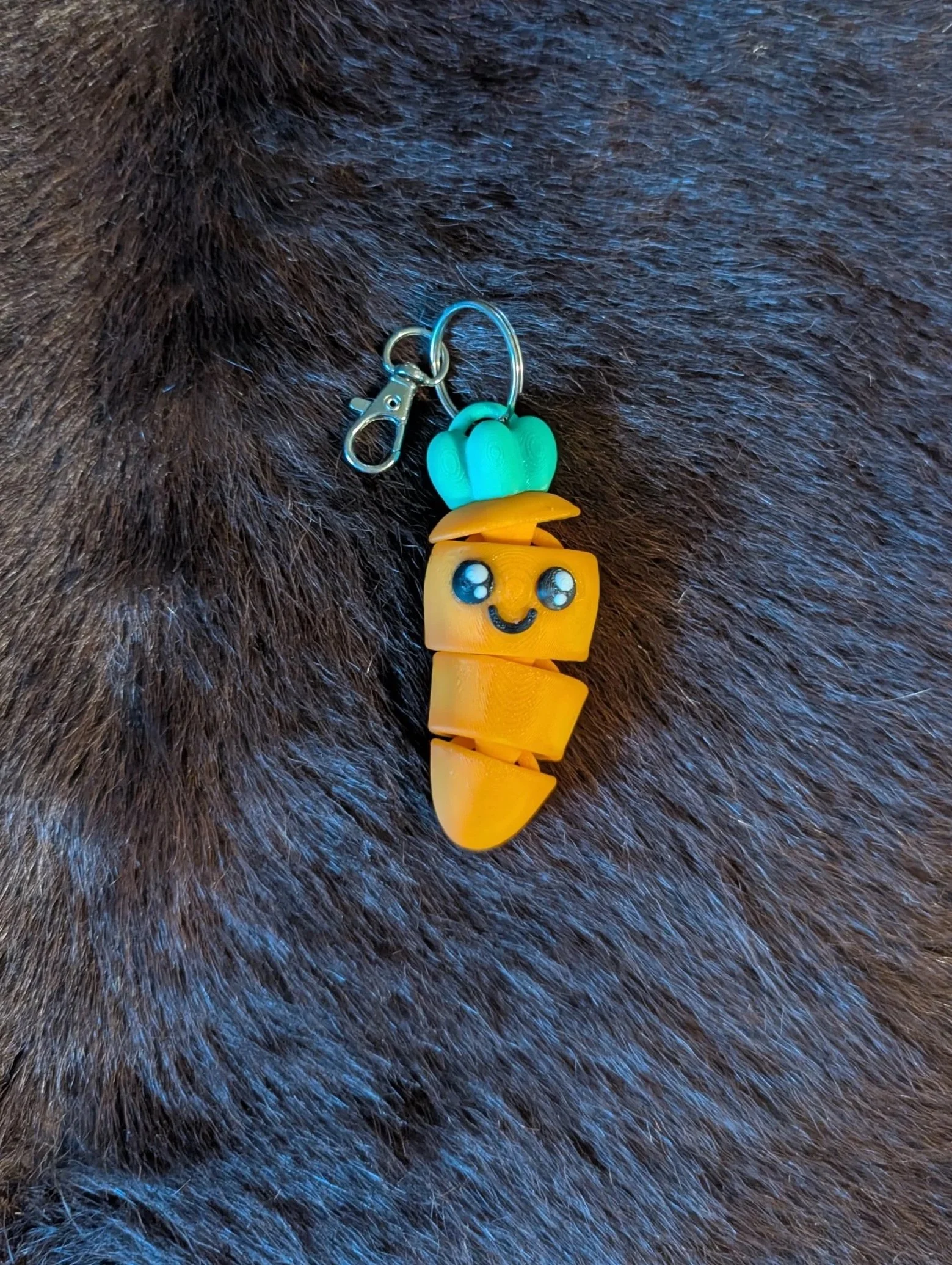 Kawaii Carrot Keychain