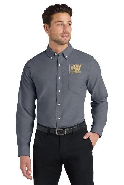 Dreamworks Gray Long Sleeve Oxford Shirt