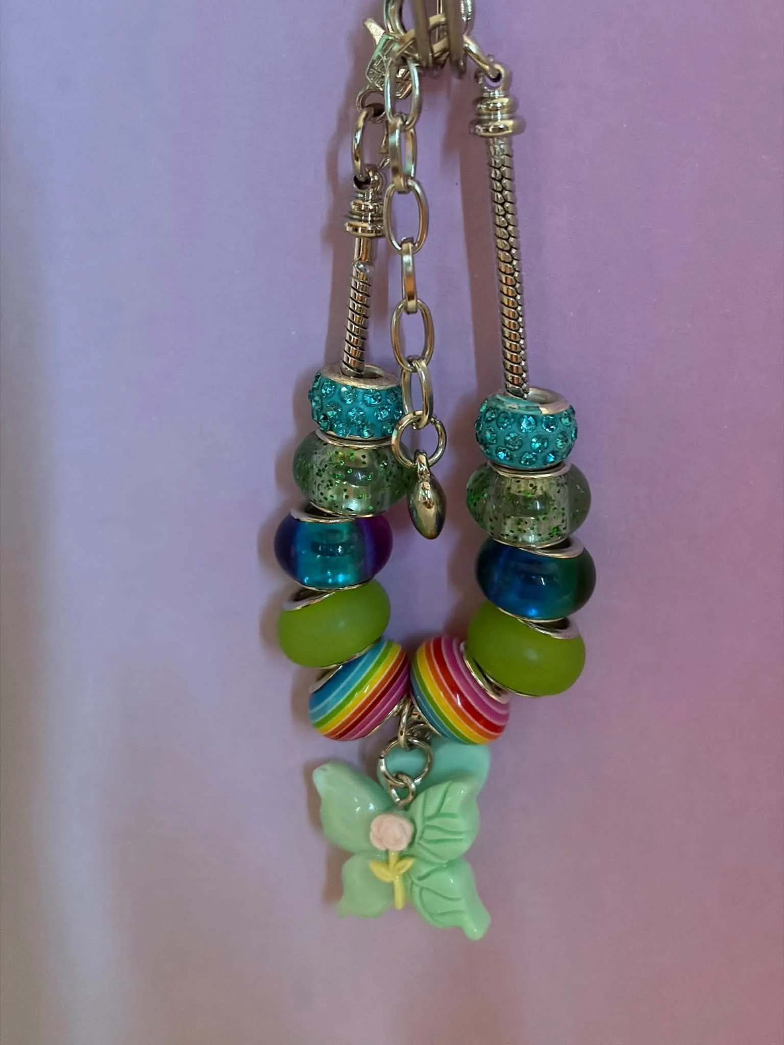 Silver Rainbow Whimsy Bracelet
