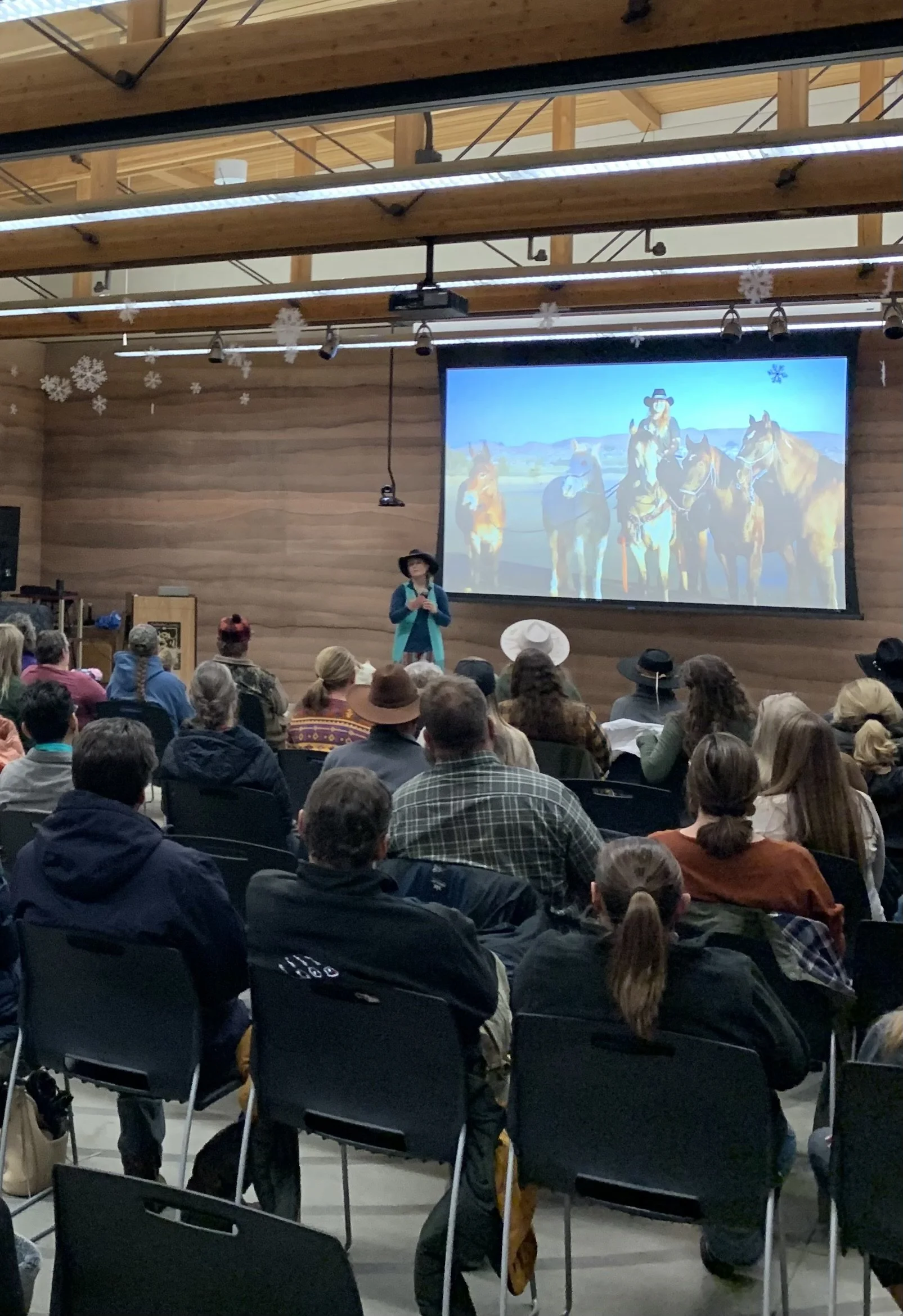 Lisanne Fear speaking at Sublette County Library