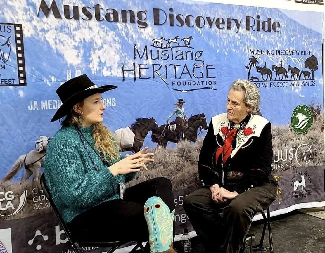 Lisanne Fear Interviewing with Temple Grandin at Rocky Mountain Horse Expo