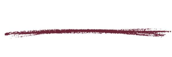 Close-up of a paintbrush stroke with red paint.