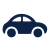 Blue car icon