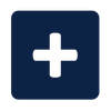 Blue square icon with a plus sign in the center
