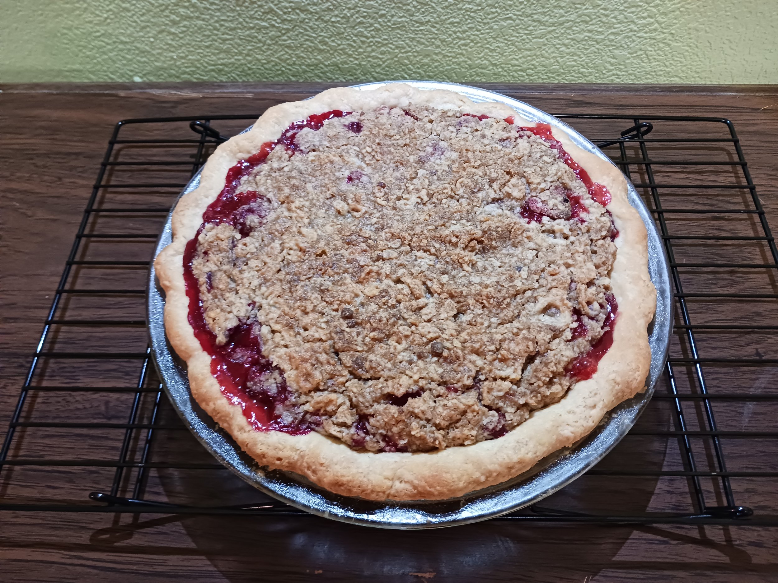 Strawberry rhubarb pie!
