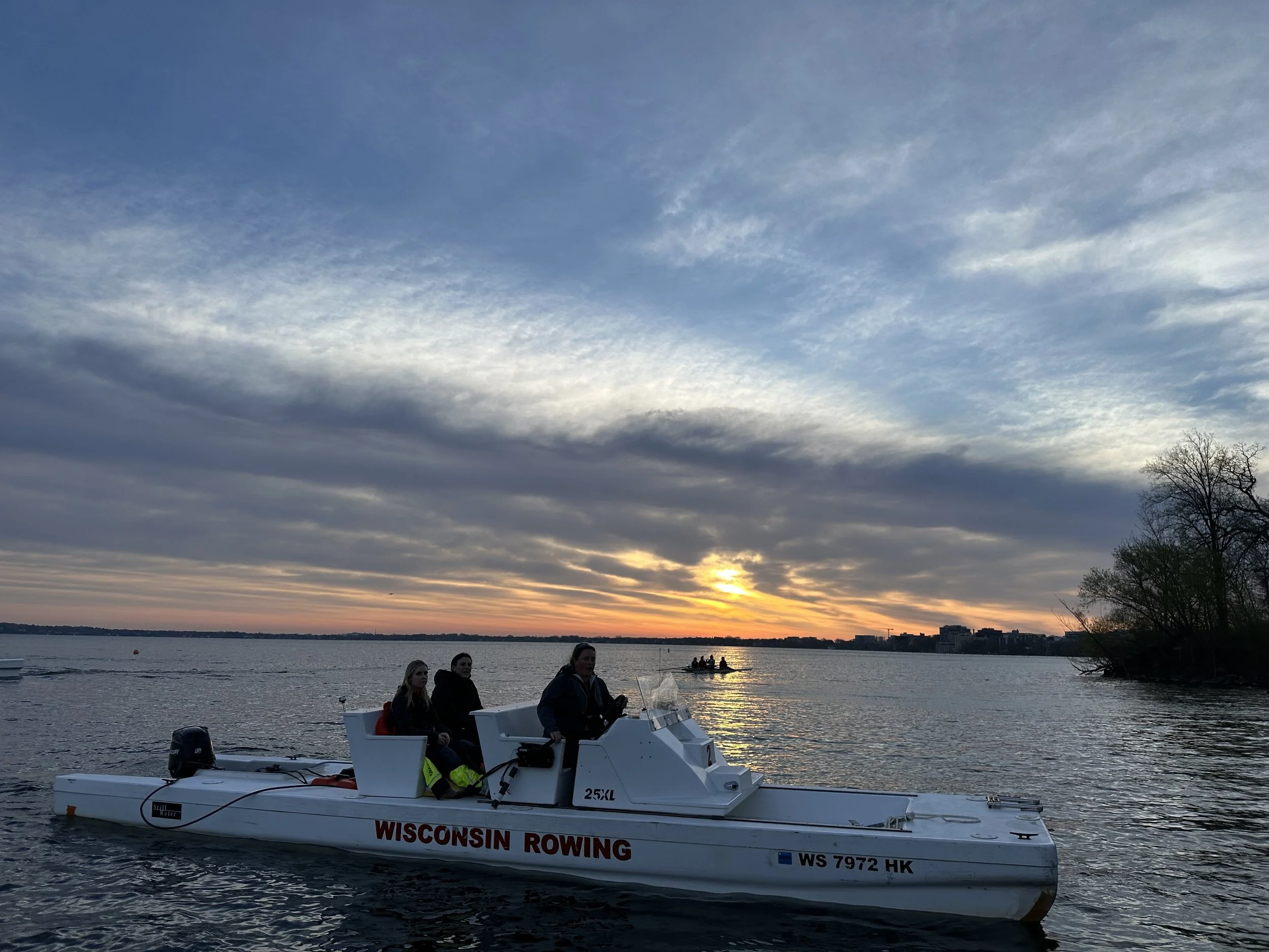 Sunrise with Wisconsin Women's Rowing on Lake Mendota