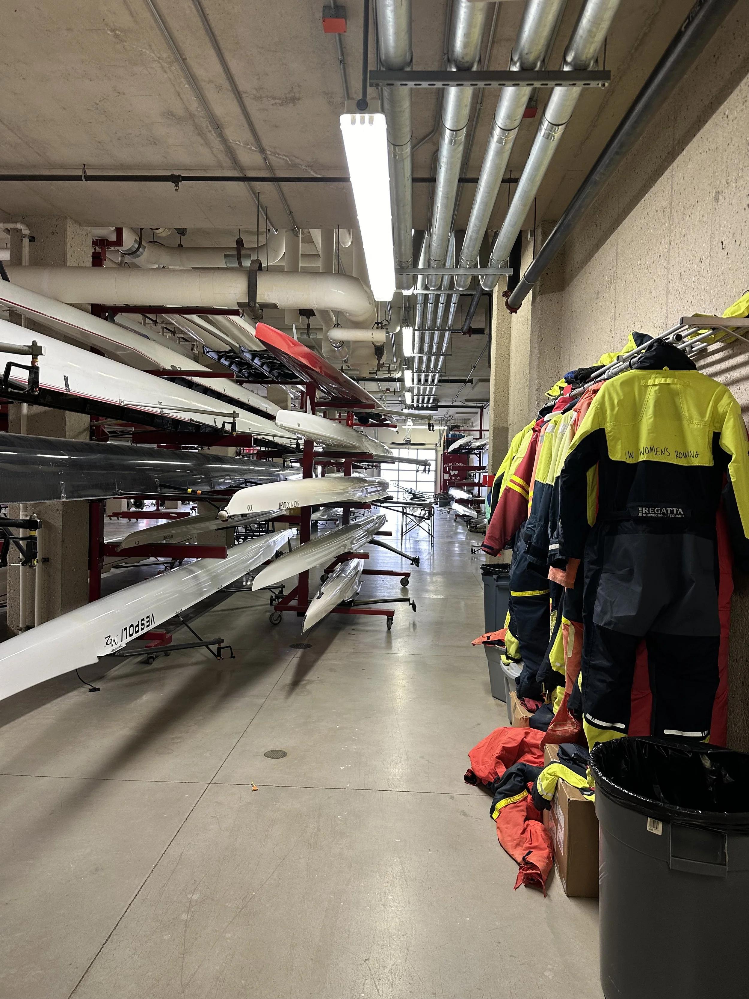 A boat bay at Porter boathouse