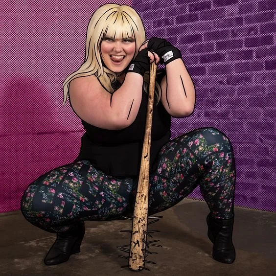 Image credit: Bombsheller. Kelly Sue DeConnick “Bitch Planet” collab, feat. art by Valentine De Landro. 