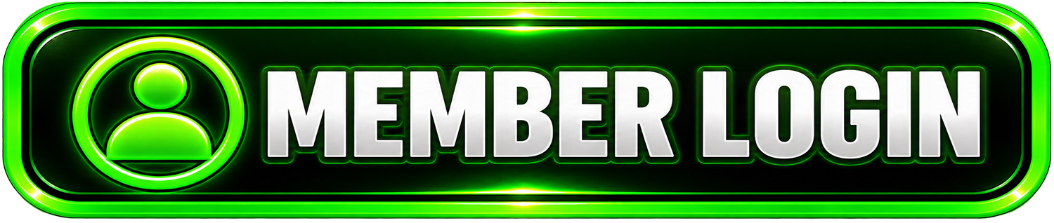Green and black digital-style button with the words 'Member Login' and a user icon