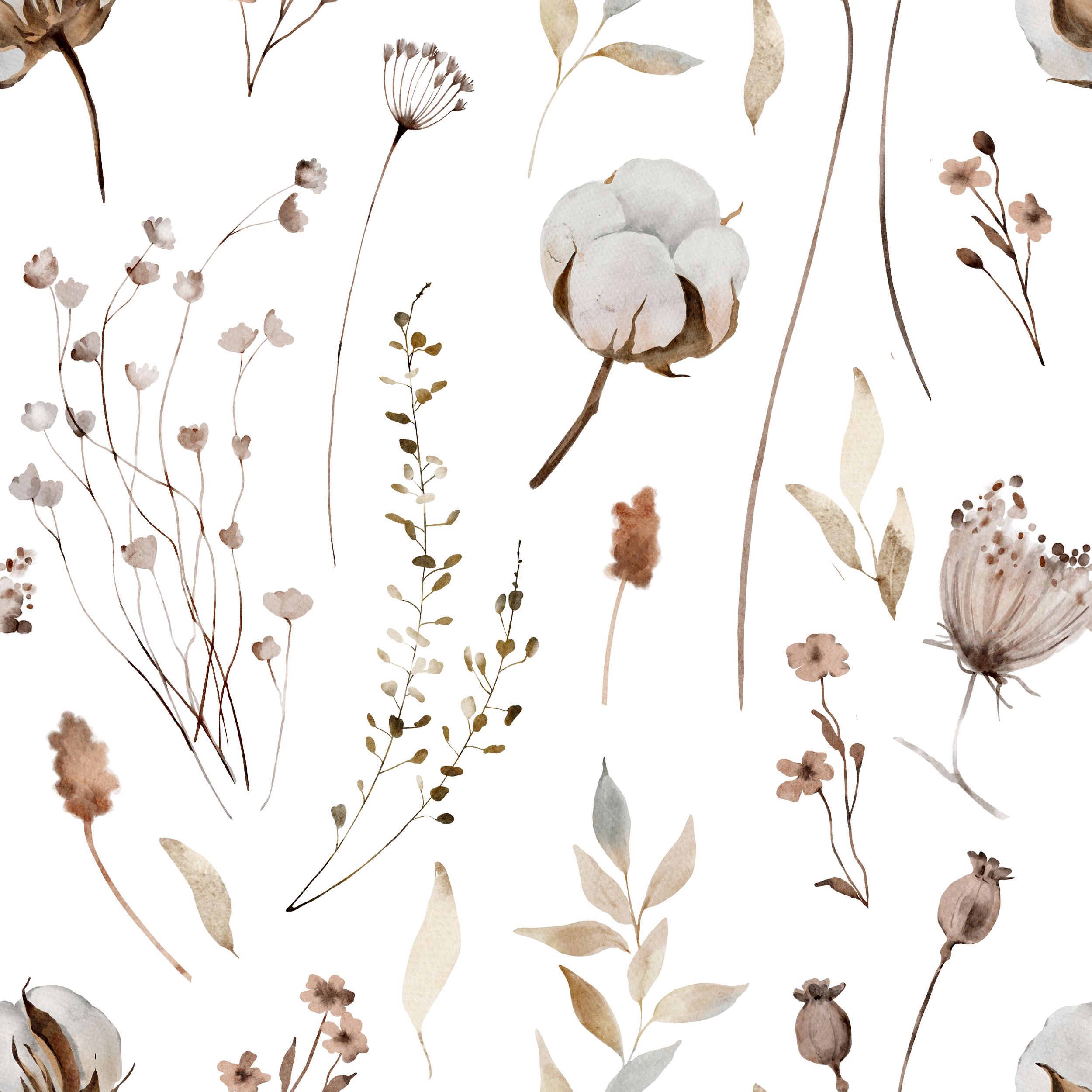 Florale Aquarell Illustrationen