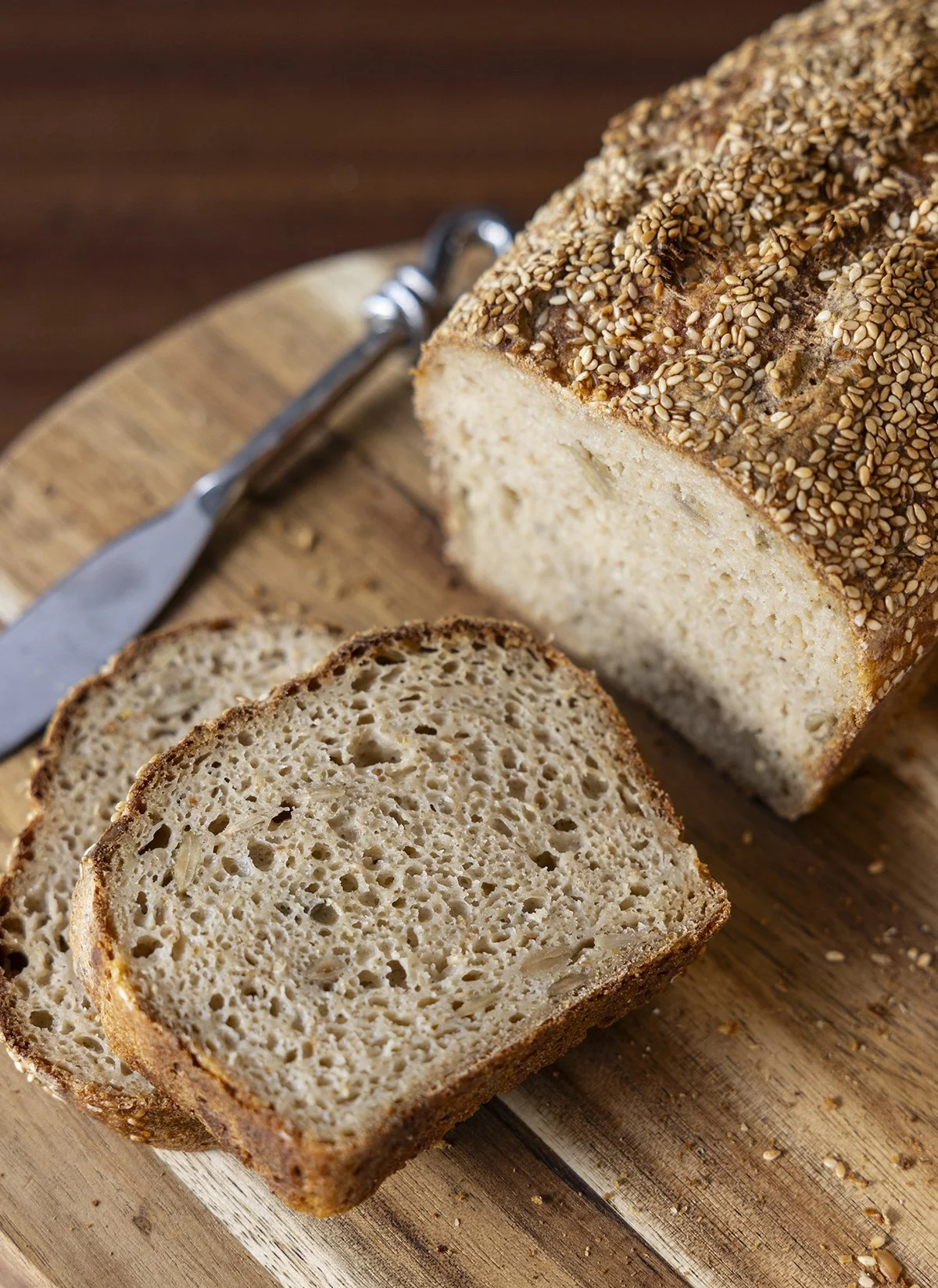 gluten free seeded bread loaf