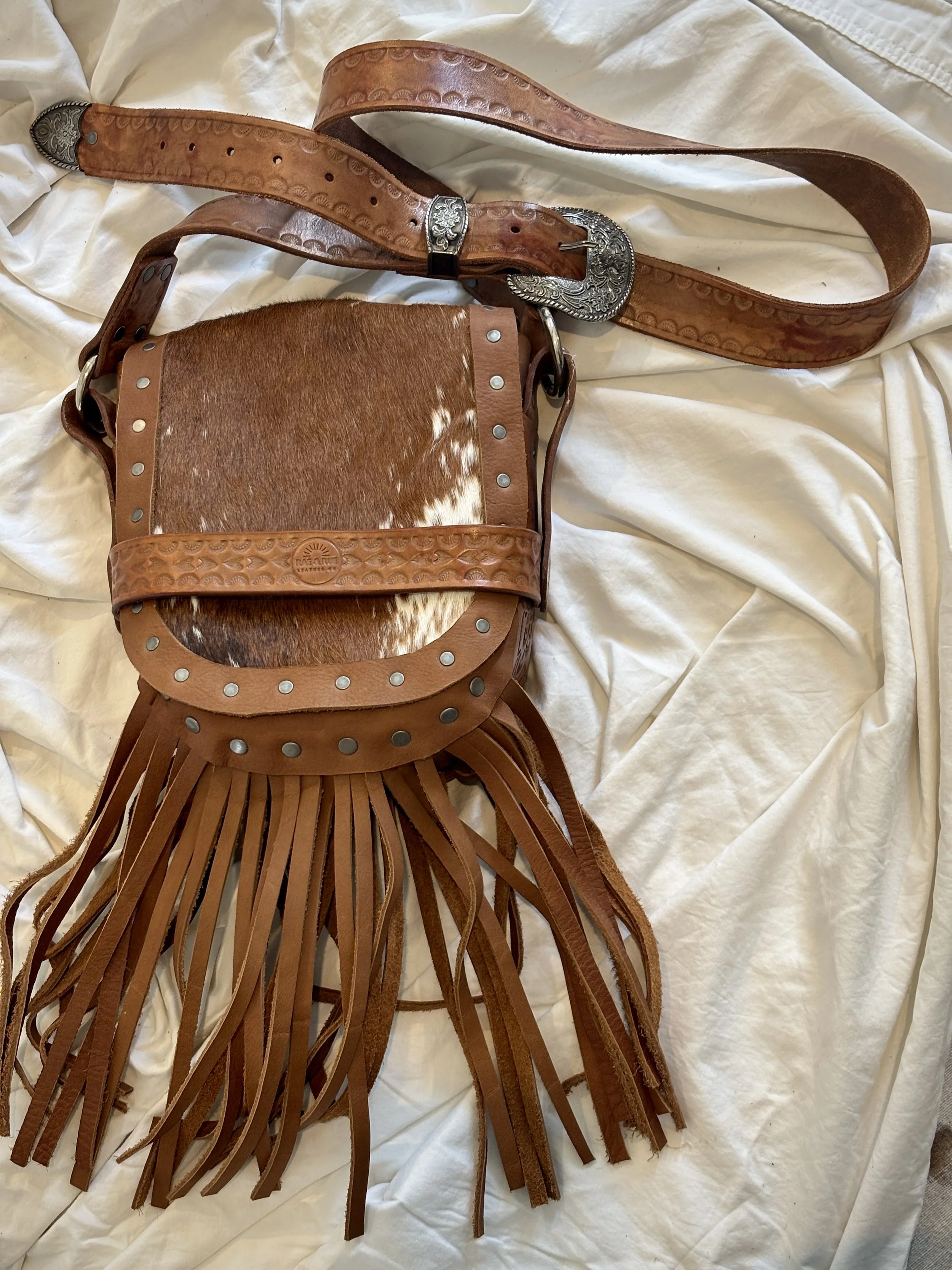The Barrington | Fringe Crossbody Hair-on-hide Bag
