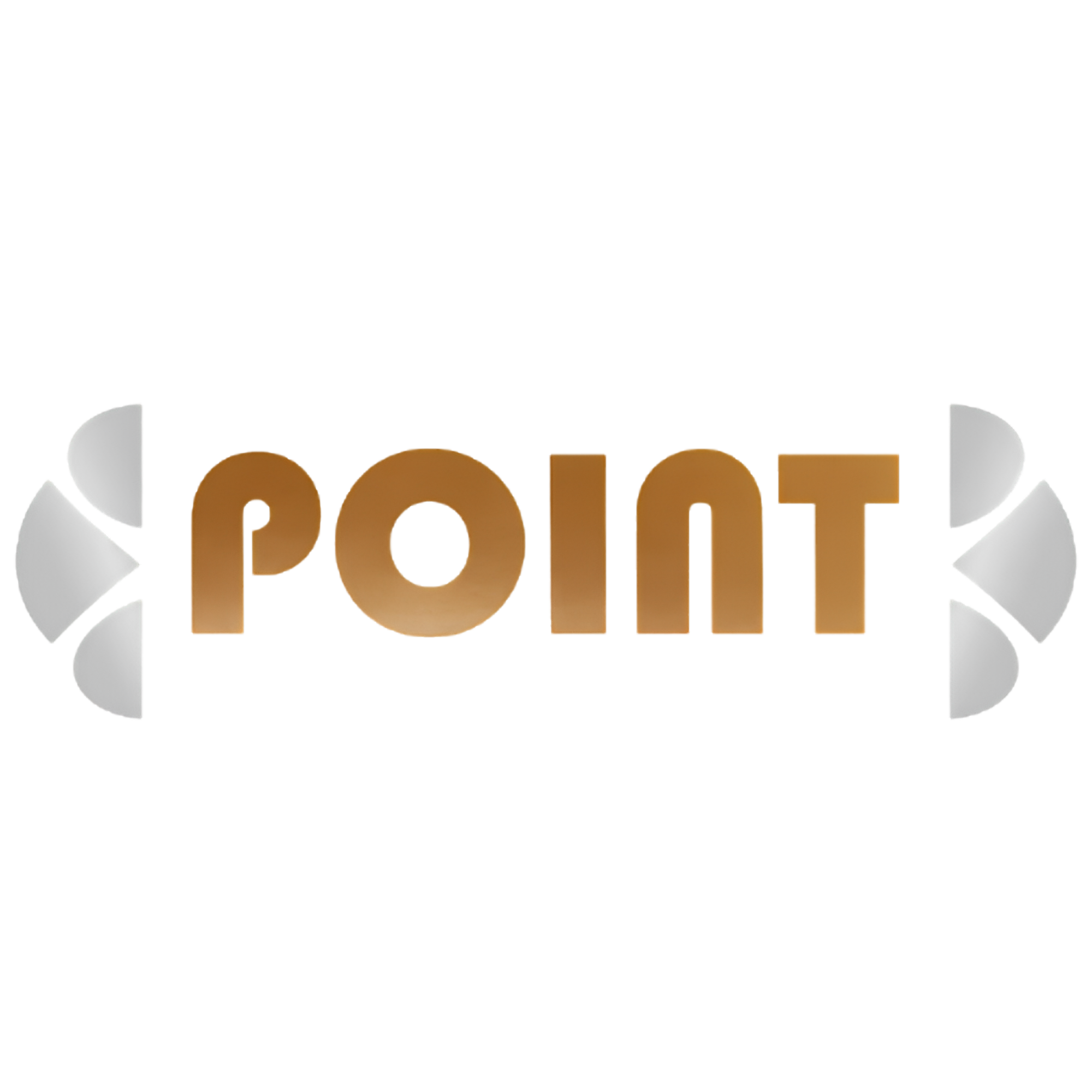 A logo with the letters 'POI' in a gradient, gold-colored font, surrounded by a stylized circular design with white petal shapes on each side.
