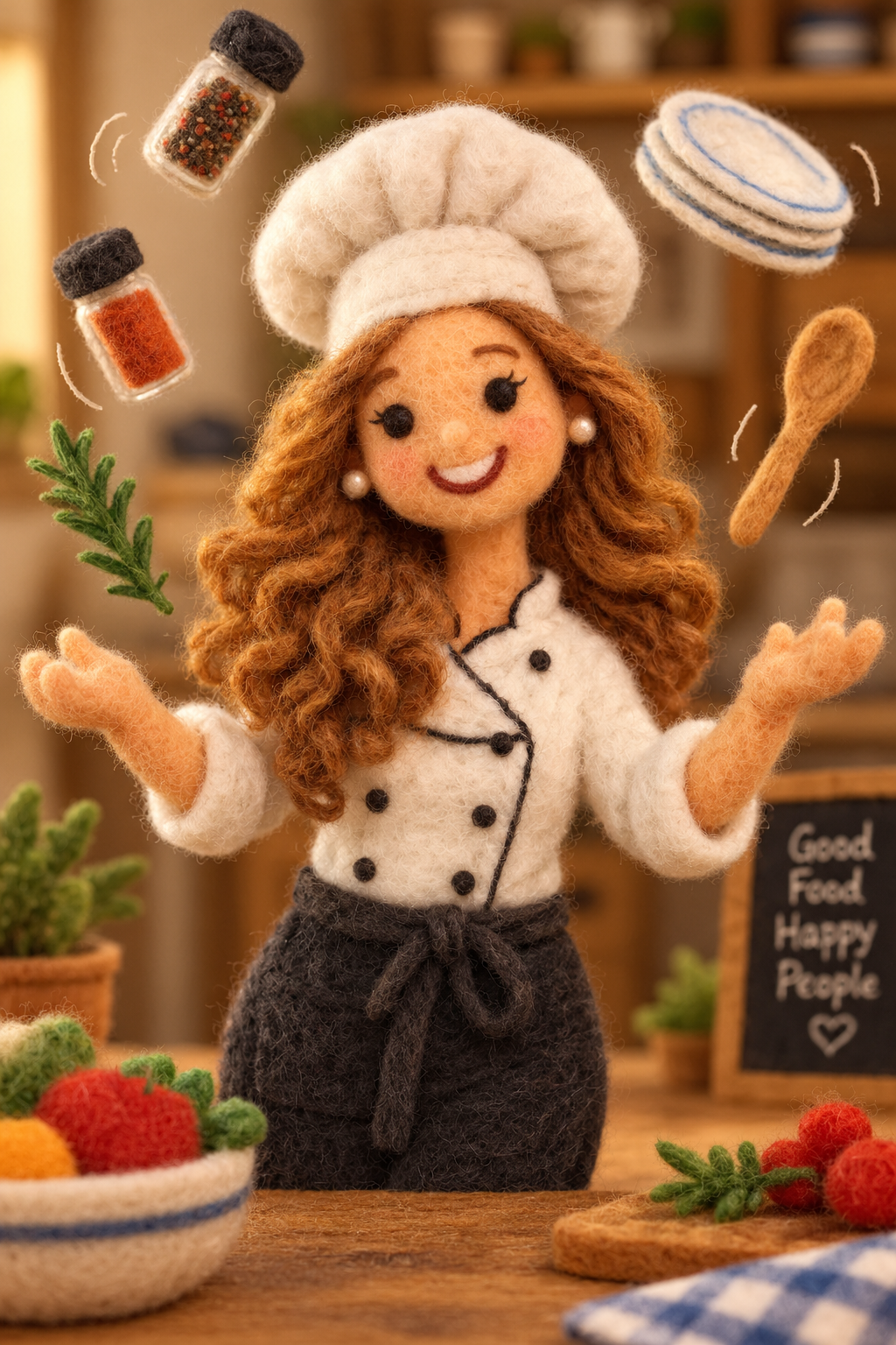 Ai created 5 Ingredient Chef - felt picture