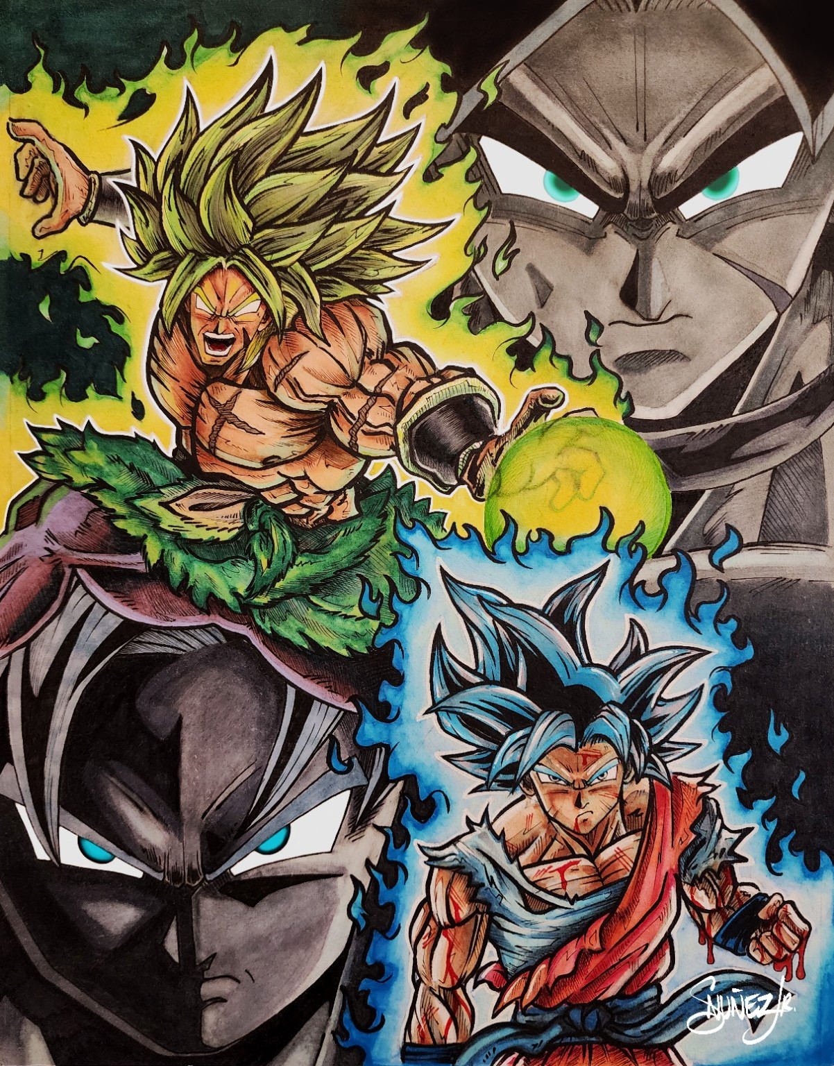 Goku vs. Broly | Art Print