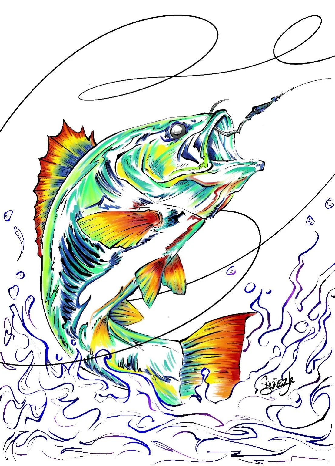 Sea Bass | Art Print