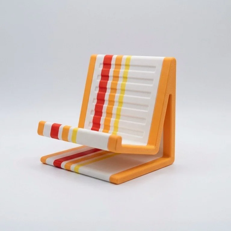Retro-Futuristic Handheld Console Stand | 70s Sci-Fi Aesthetic
