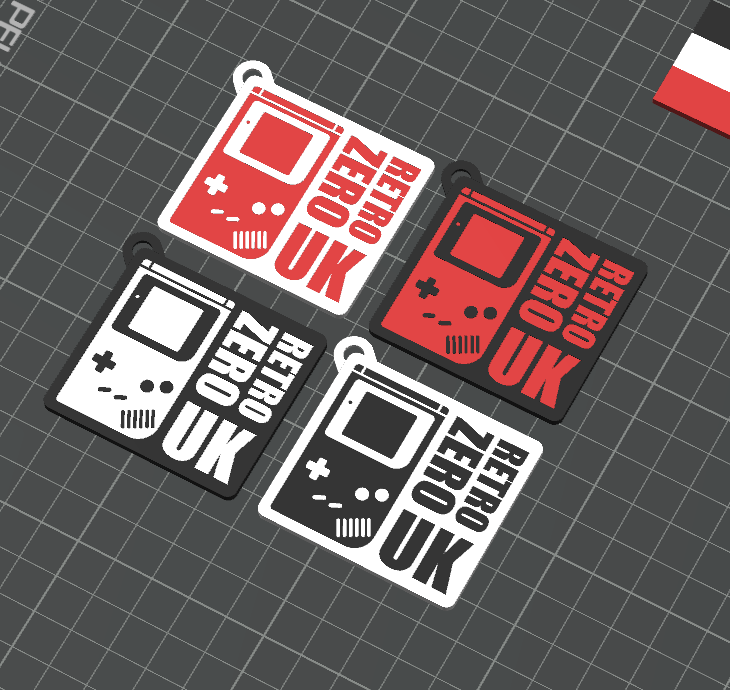 Custom Multi-colour Keyring Design & Printing