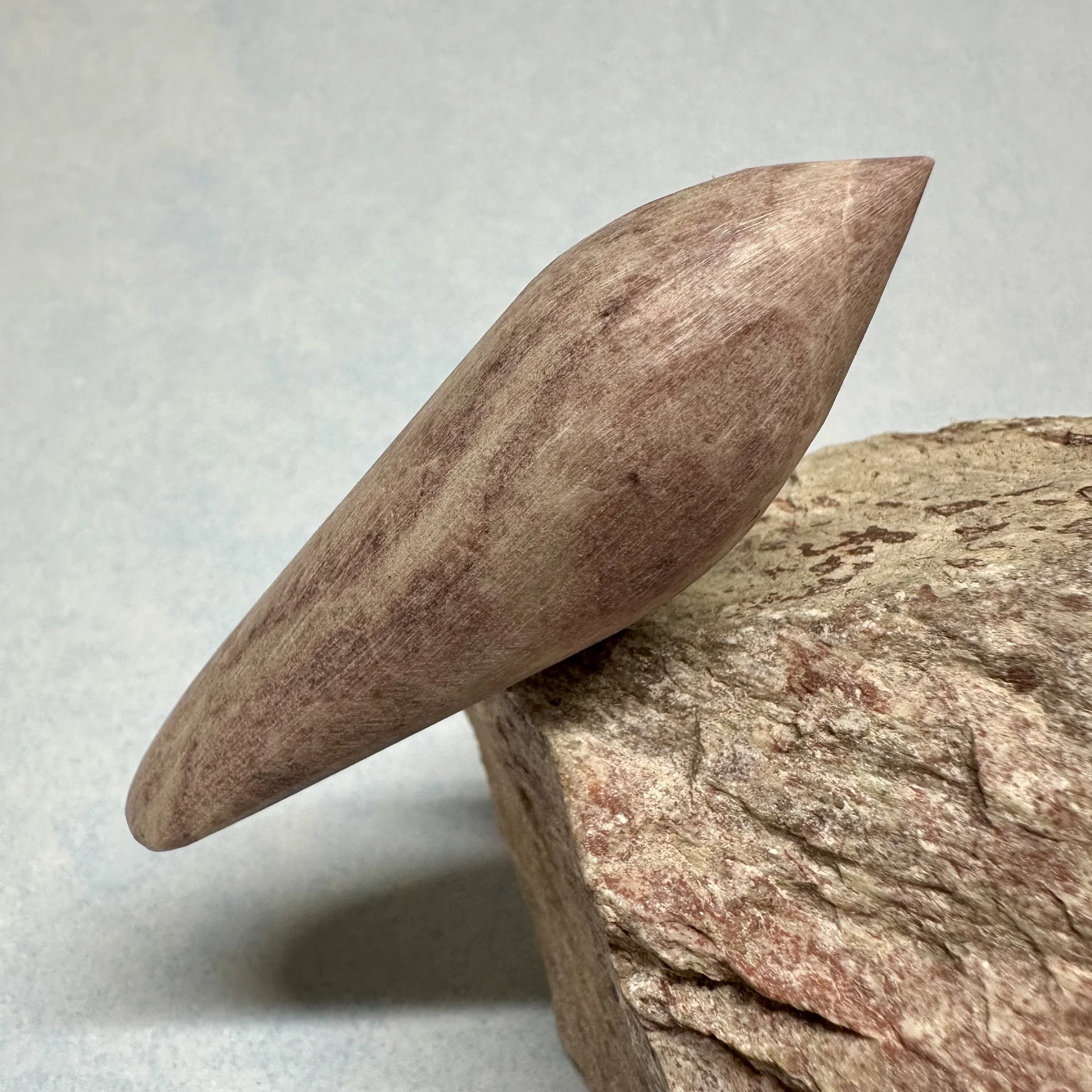 opaque pink alabaster bird