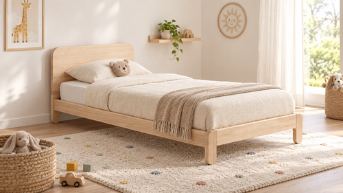 Cama Nube en Madera clara