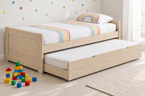Cama Brisa en Madera clara