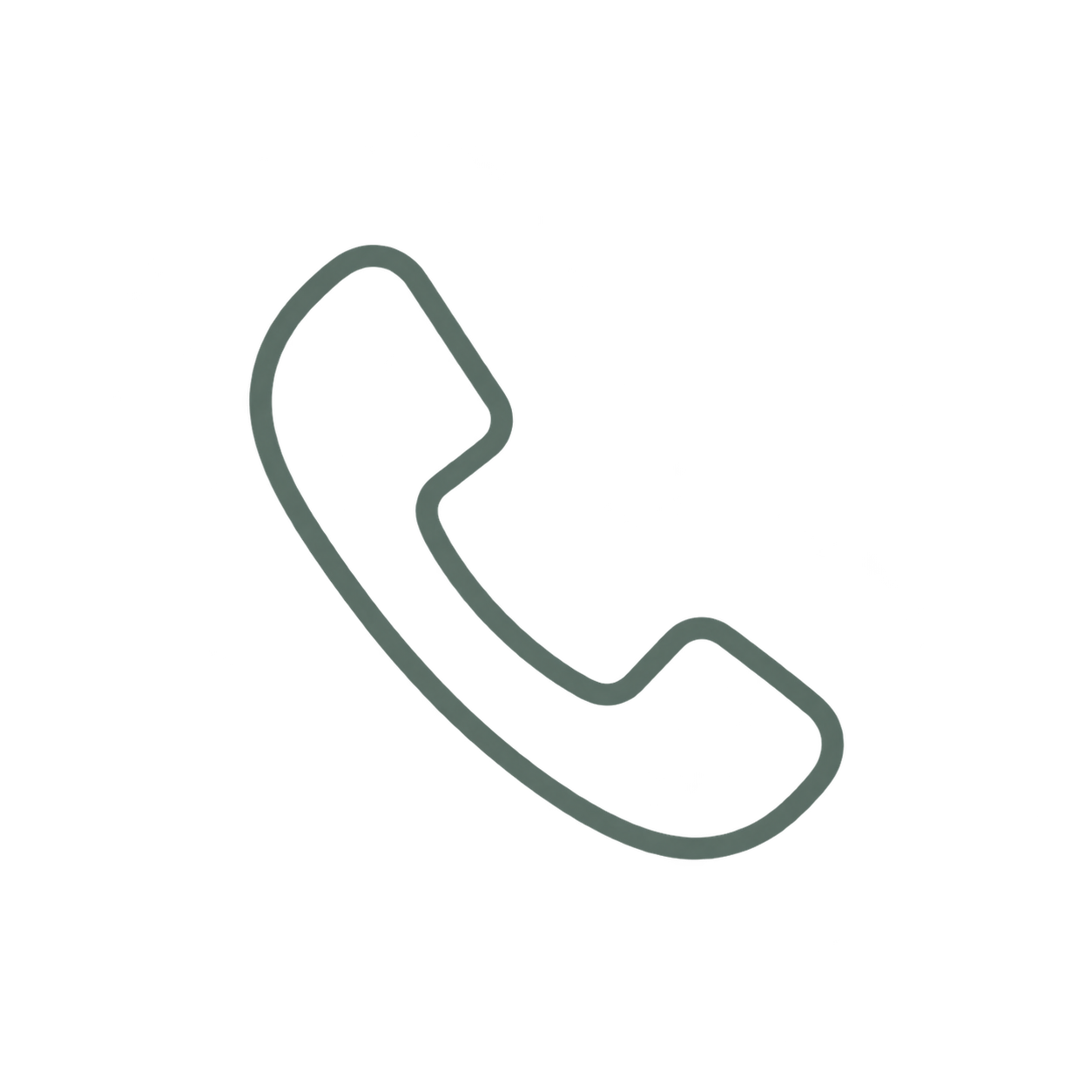 Icon of a classic corded telephone handset.